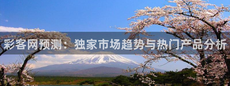 聚彩体育论坛：彩客网预测：独家市场趋势与热门产品分析
